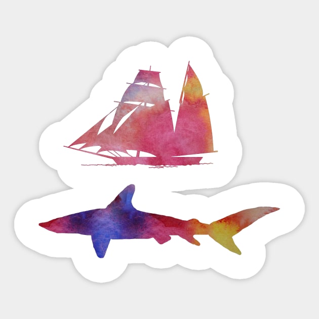 Shark Sticker by TheJollyMarten